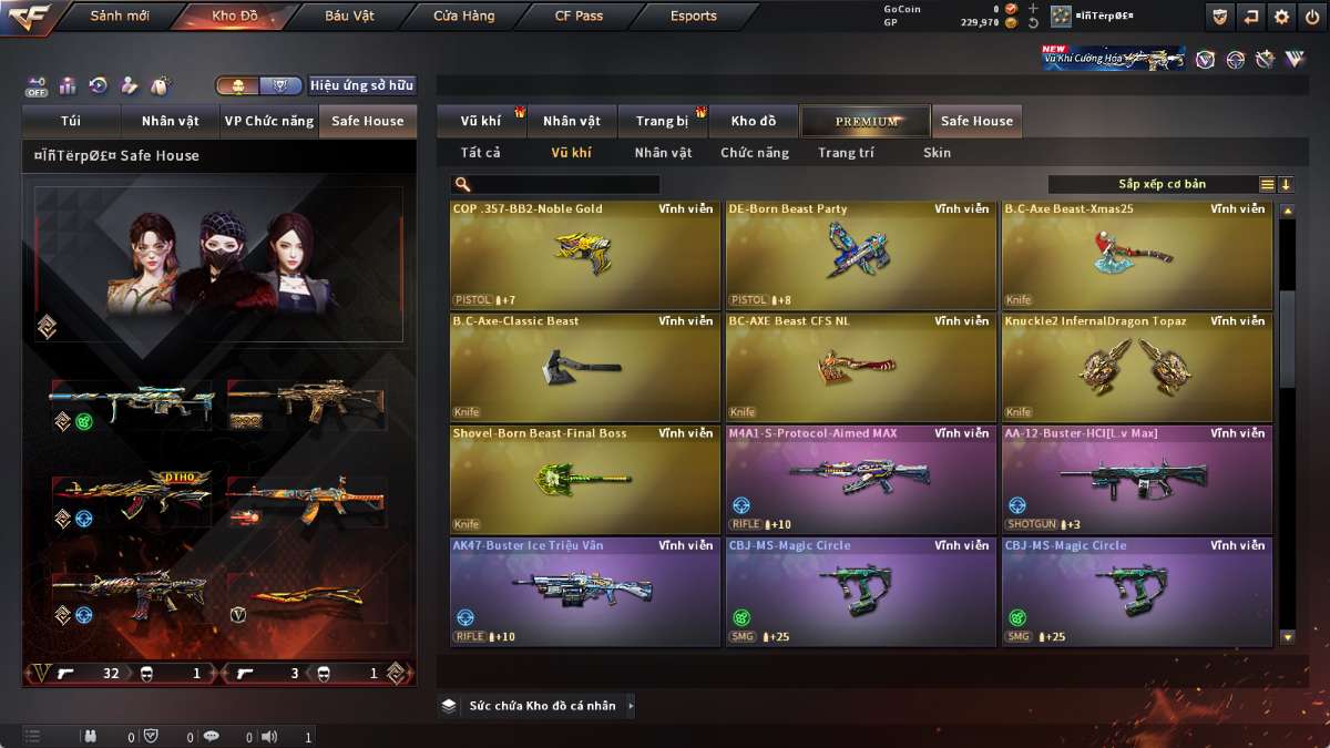 shop acc cf uy tin gia re